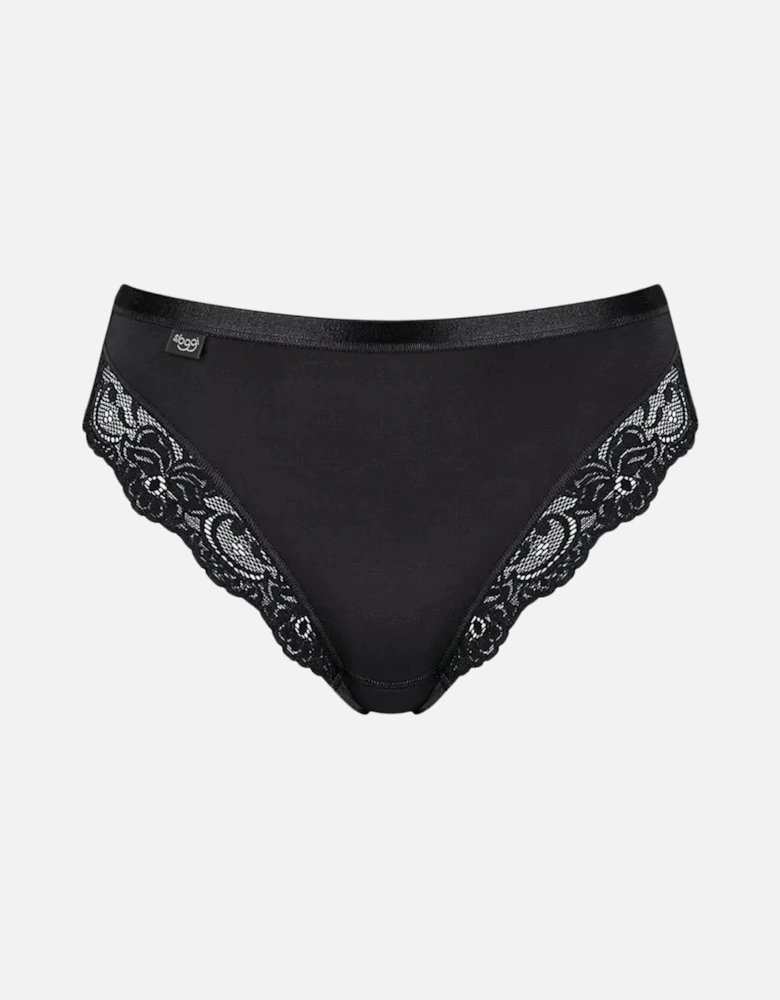 Romance Supima Cotton Tai Brief, Black