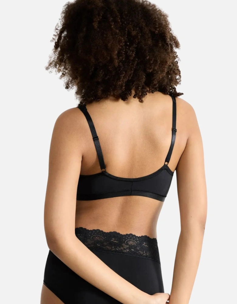 Romance Supima Cotton Bra, Black