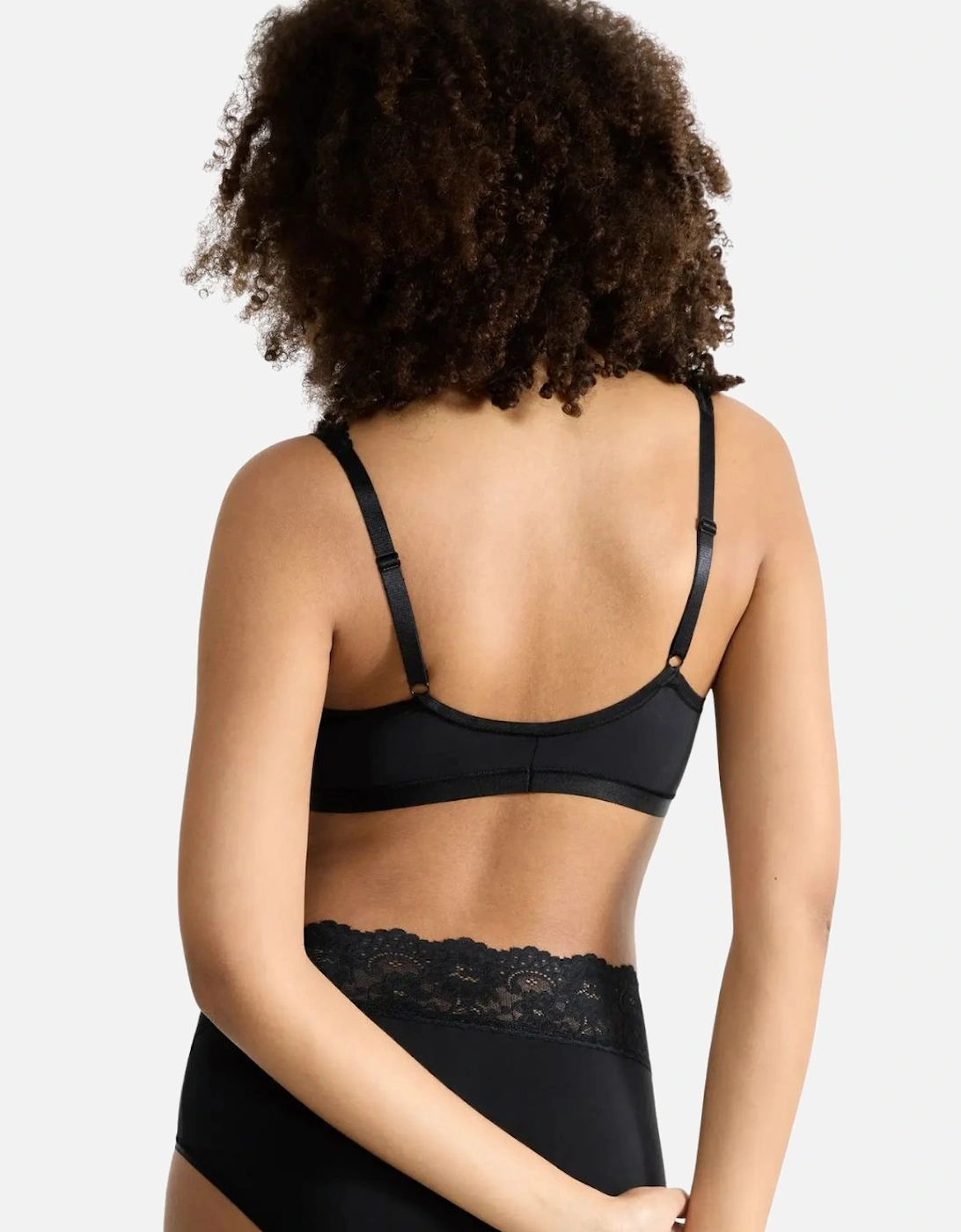 Romance Supima Cotton Bra, Black