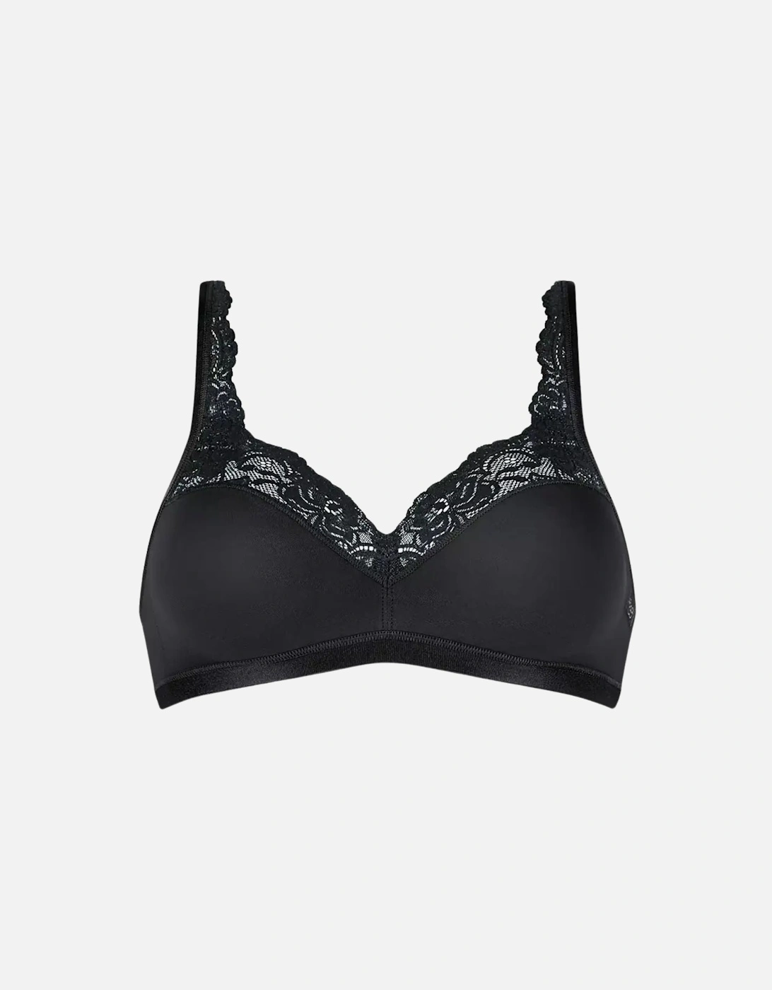 Romance Supima Cotton Bra, Black, 6 of 5