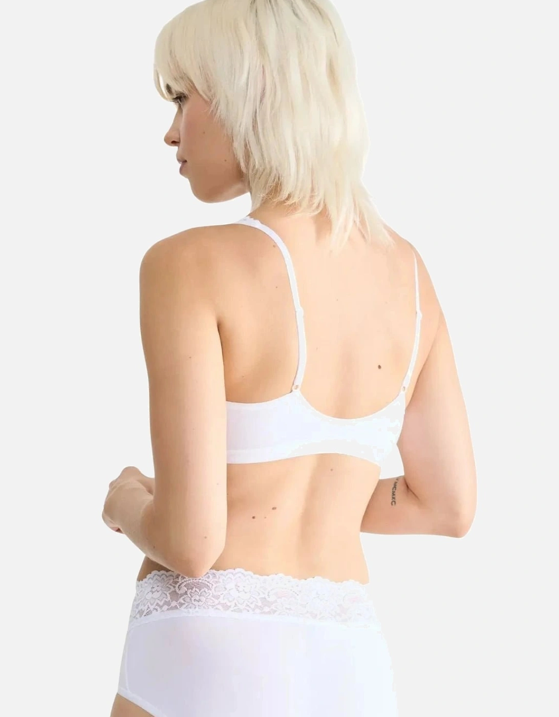 Romance Supima Cotton Bra, White