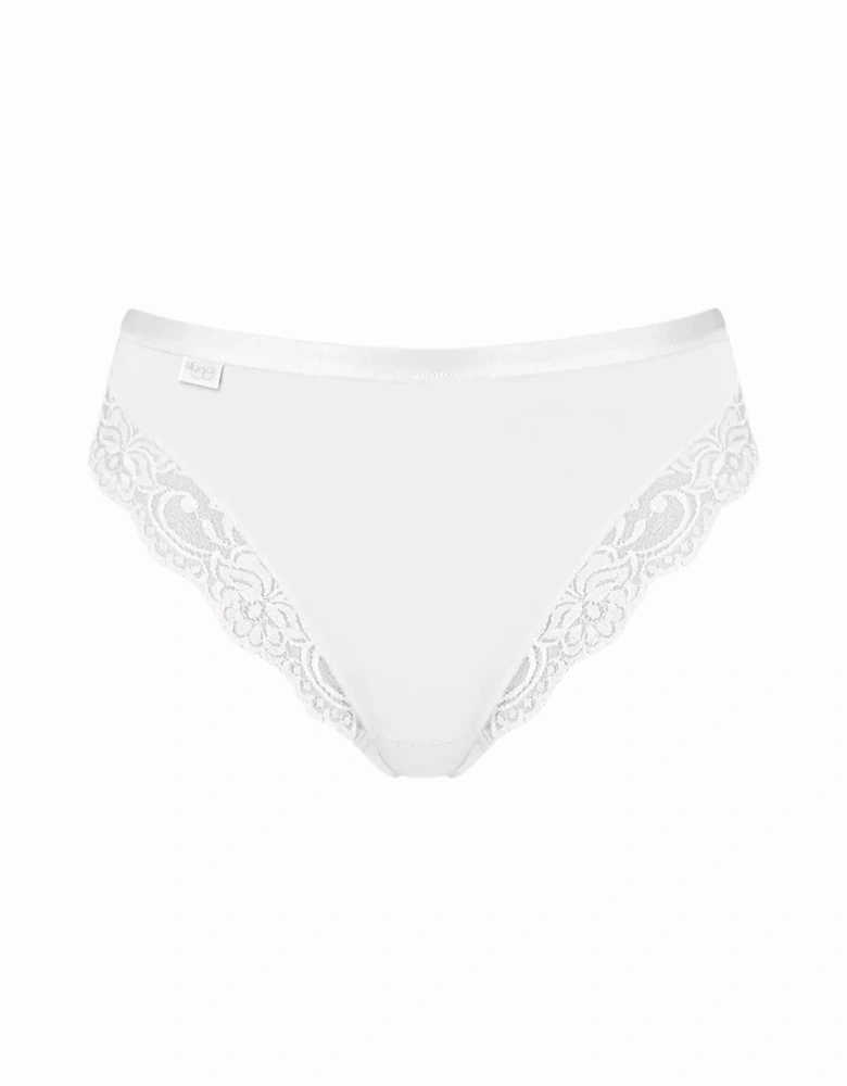 Romance Supima Cotton Tai Brief, White