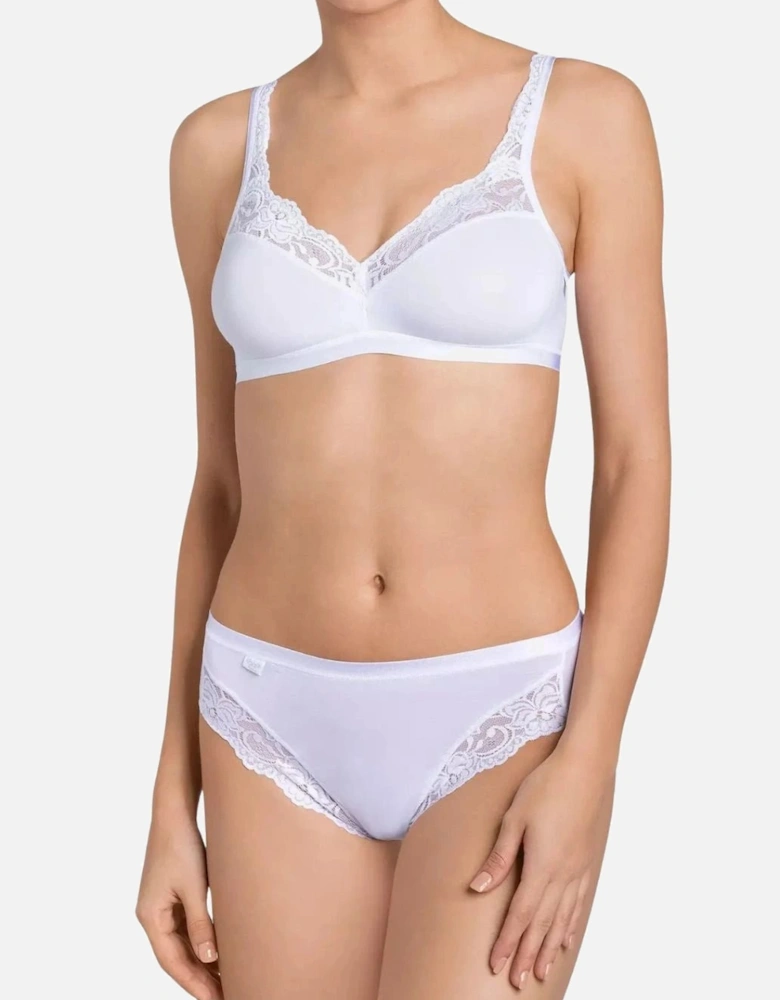 Romance Supima Cotton Tai Brief, White
