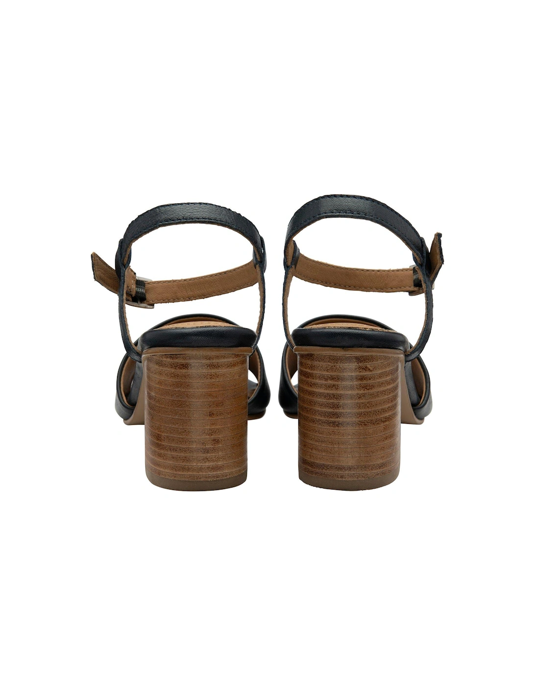 Henty Heeled Sandals - Navy Leather