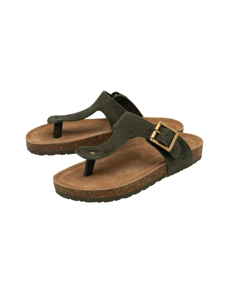Barran Flat Sandals - Olive