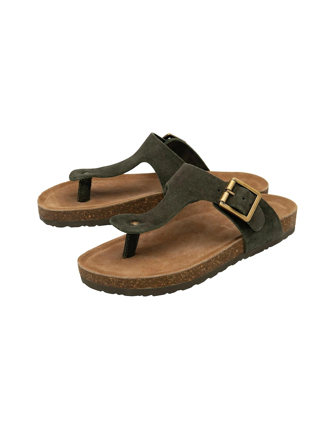 Barran Flat Sandals - Olive