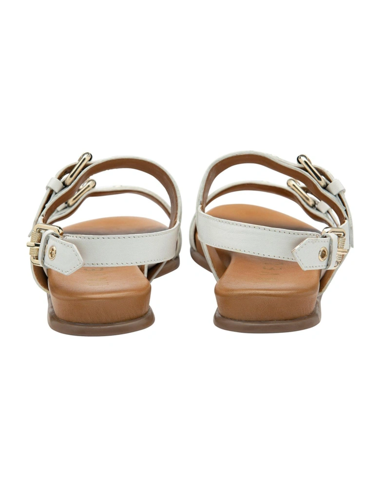 Sorbie Flat Sandals - White