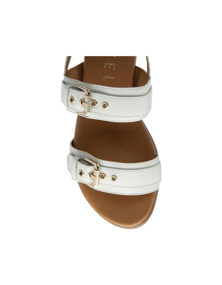 Sorbie Flat Sandals - White