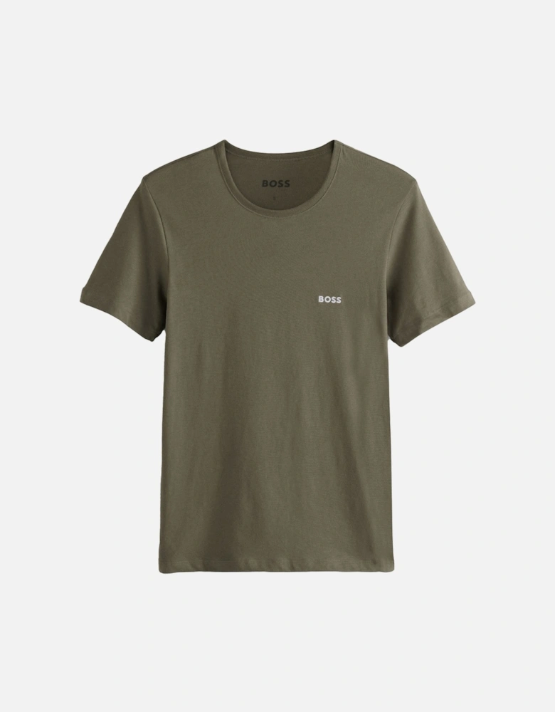 BOSS Cotton Basic T-Shirt Khaki Green