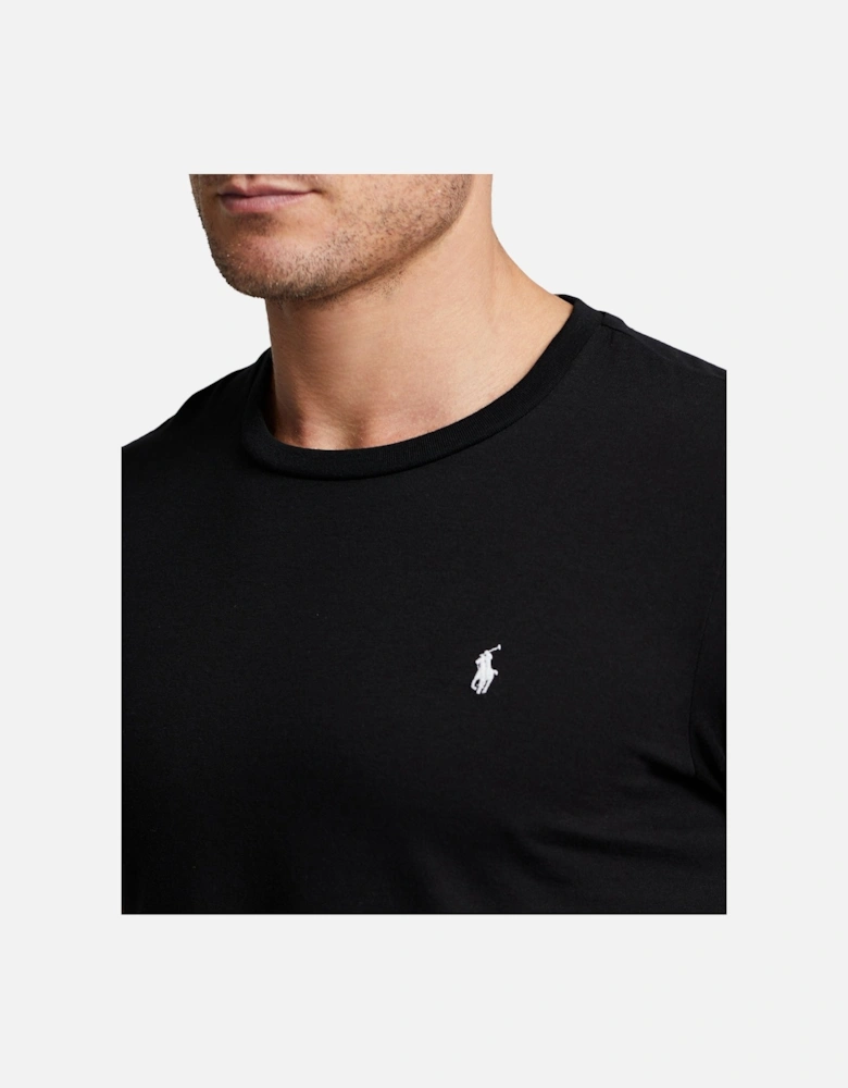 Ralph Lauren Cotton Jersey Sleep Shirt - Black