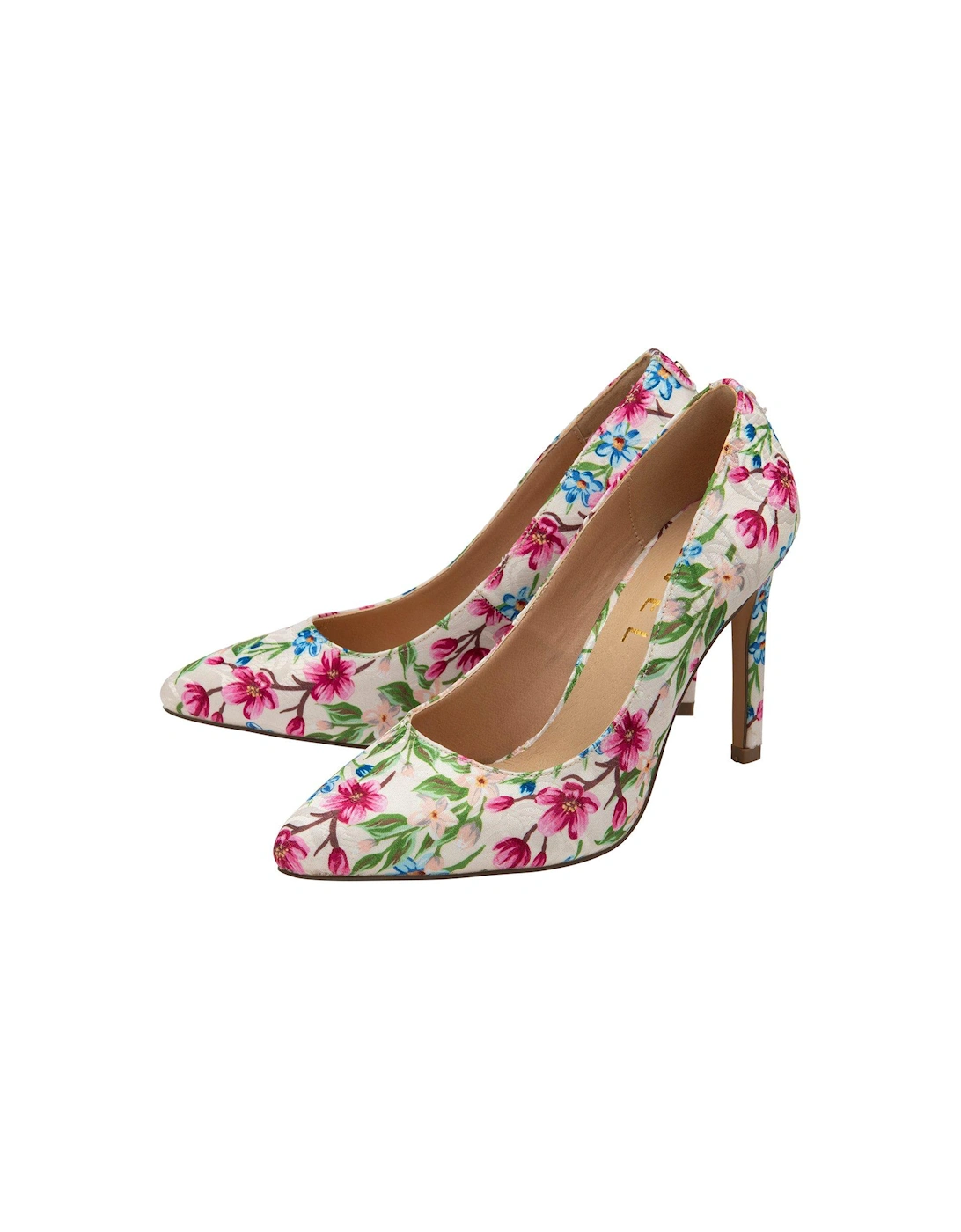 Edson Heeled Shoes - Pink Floral