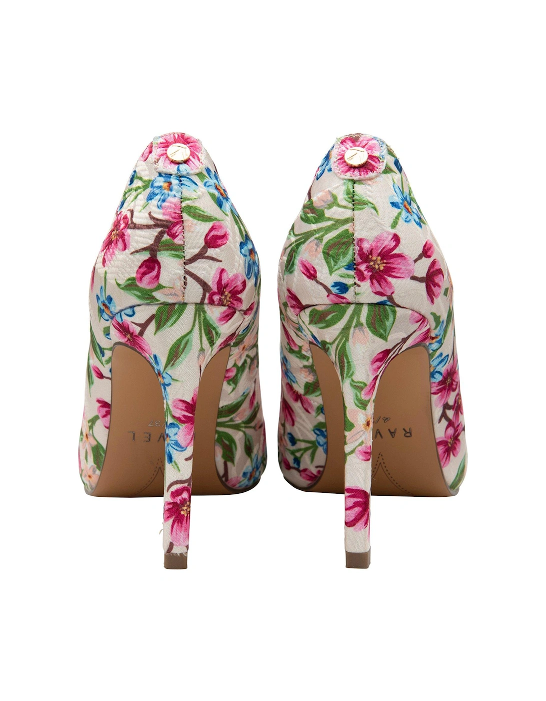 Edson Heeled Shoes - Pink Floral