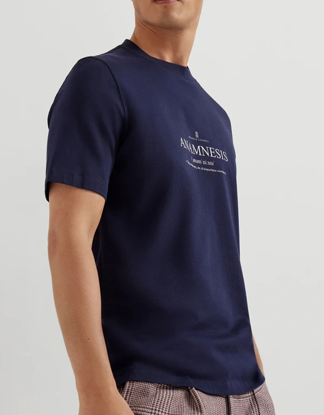Anamnesis Text T-shirt Navy