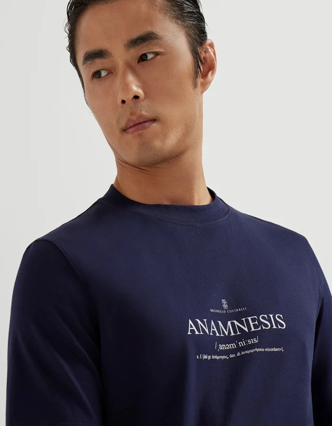 Anamnesis Text T-shirt Navy