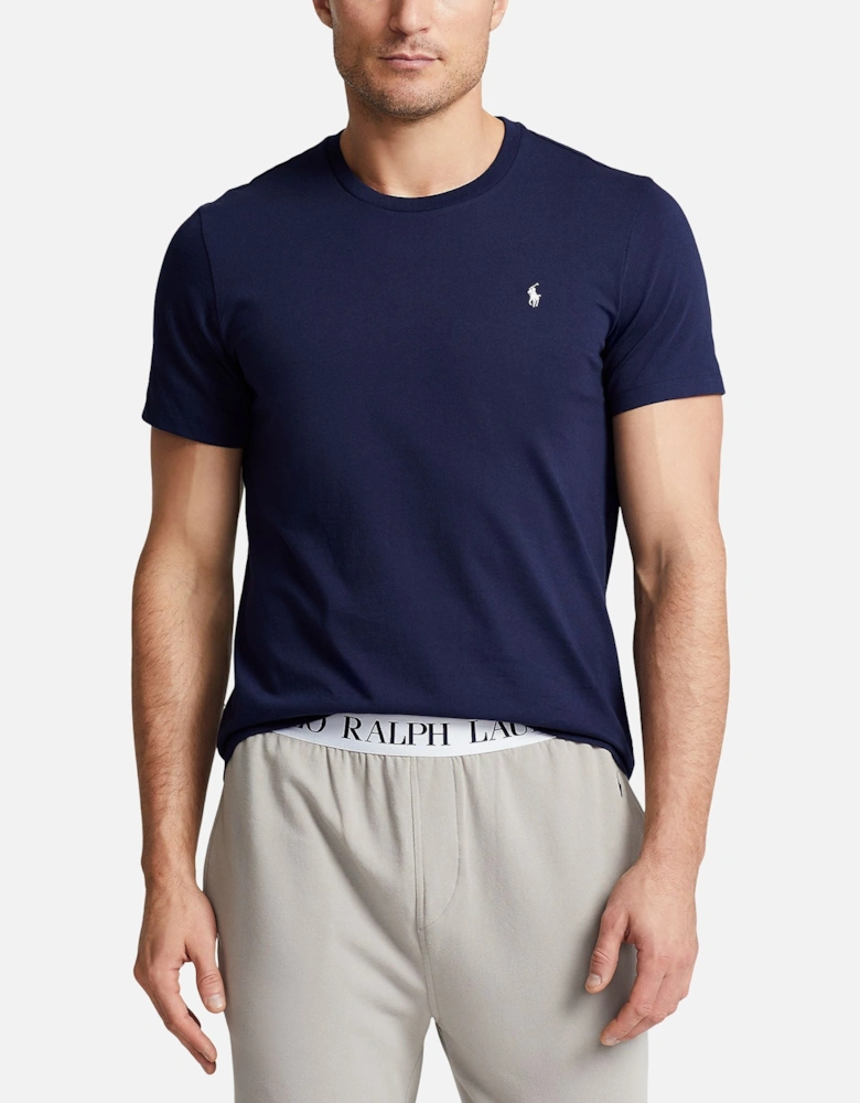 Ralph Lauren Cotton Jersey Sleep Shirt - Cruise Navy