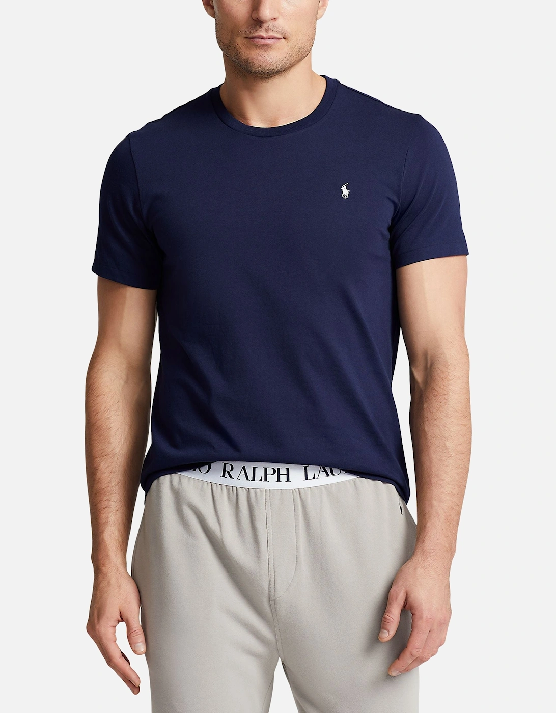 Ralph Lauren Cotton Jersey Sleep Shirt - Cruise Navy