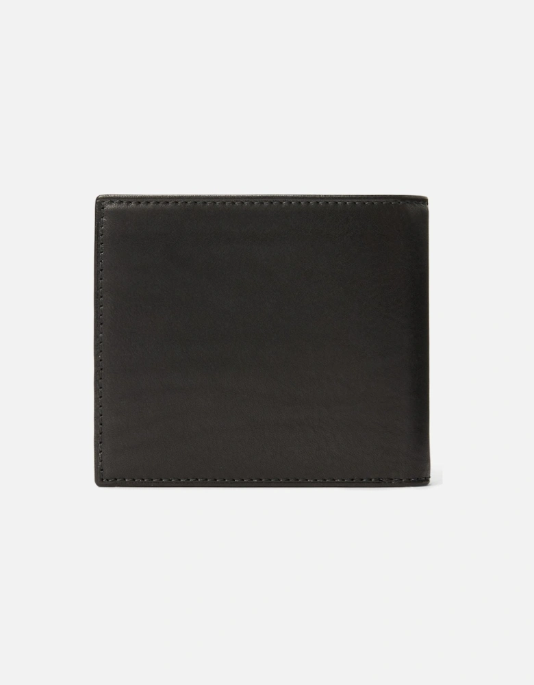 Ralph Lauren Wimbledon Leather Billfold Wallet - Black