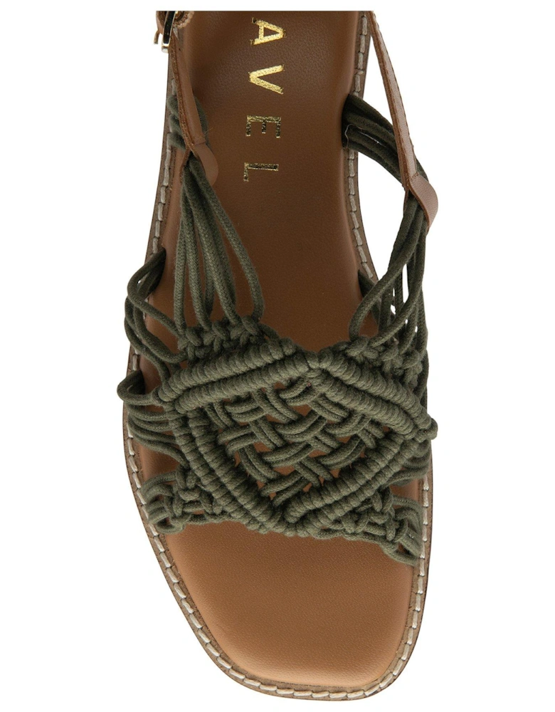 Elrig Flat Sandals - Olive