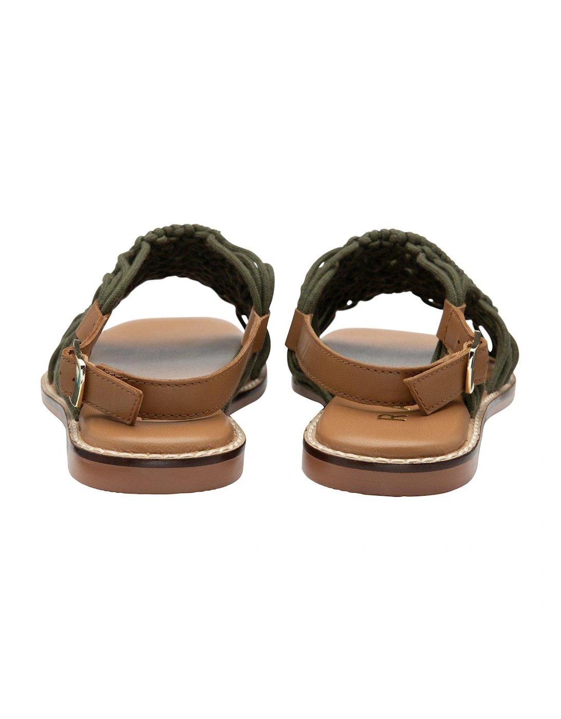 Elrig Flat Sandals - Olive