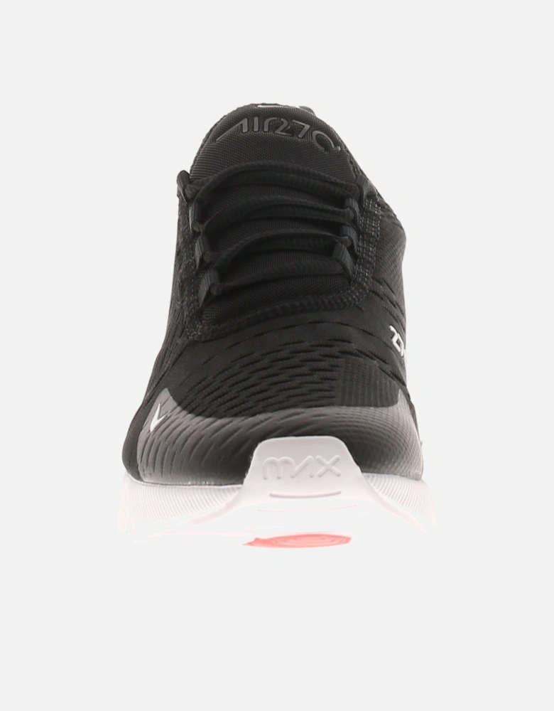 Nike Boys Running Trainers Air Max 270 GS Lace Up Black and White UK Size