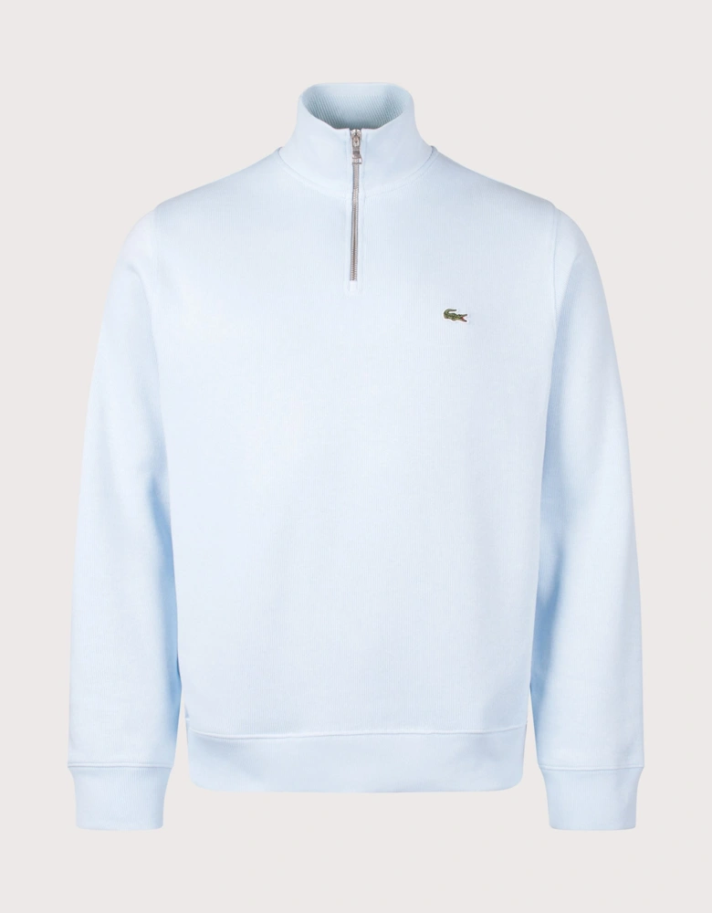 Quarter Zip Croc Logo Sweatshirt