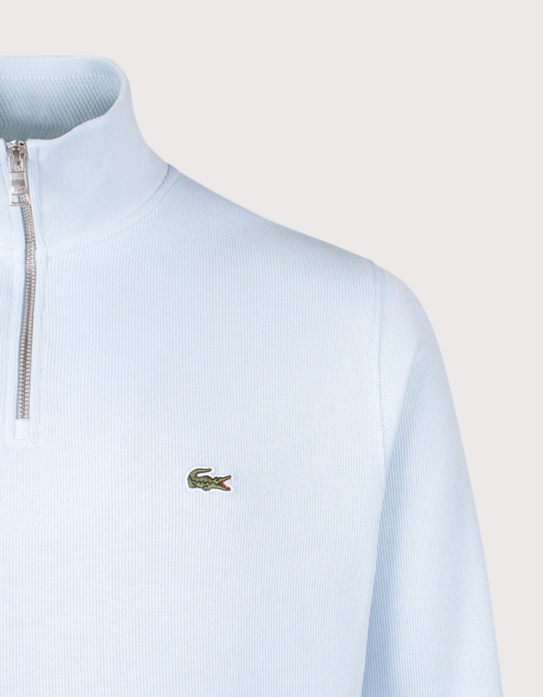 Quarter Zip Croc Logo Sweatshirt