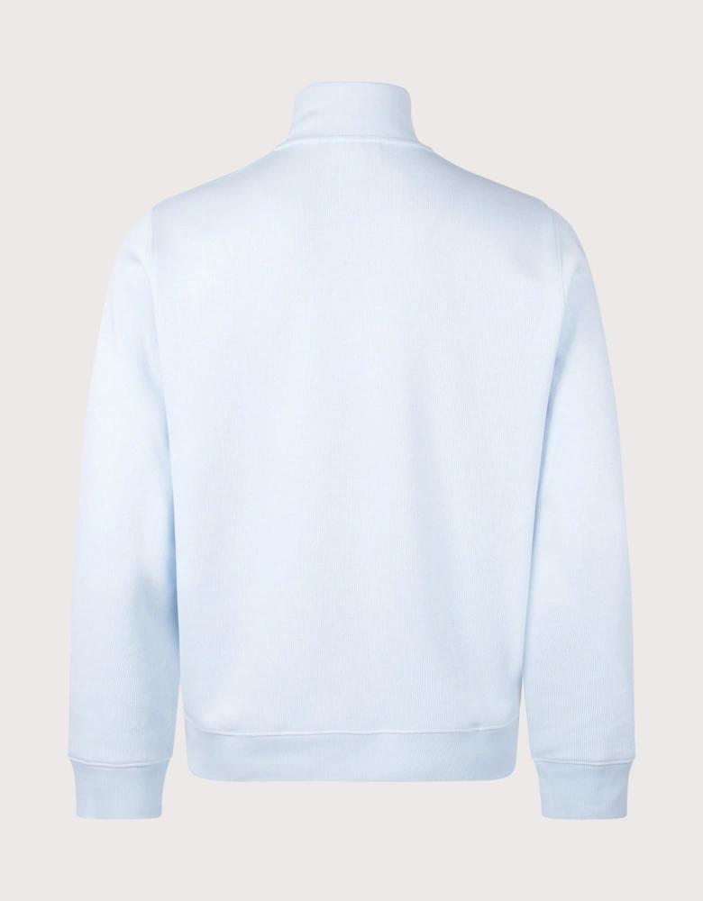 Quarter Zip Croc Logo Sweatshirt