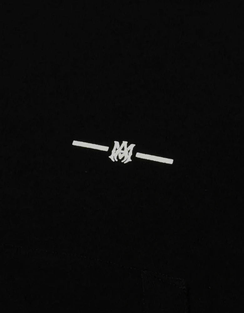 MICRO MA BAR LOGO HOODIE BLACK