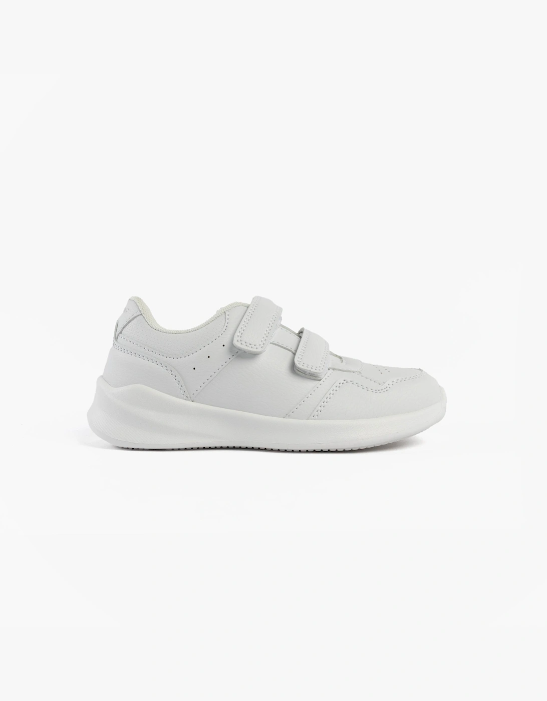 Hush Puppies Unisex White Marling Easy Trainers  Uk 2 Older Kids