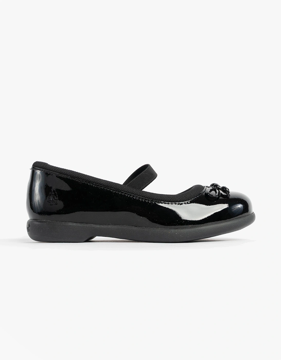 Hush Puppies Girls Black 'S Betty Patent Jnr Shoes  Small Kids