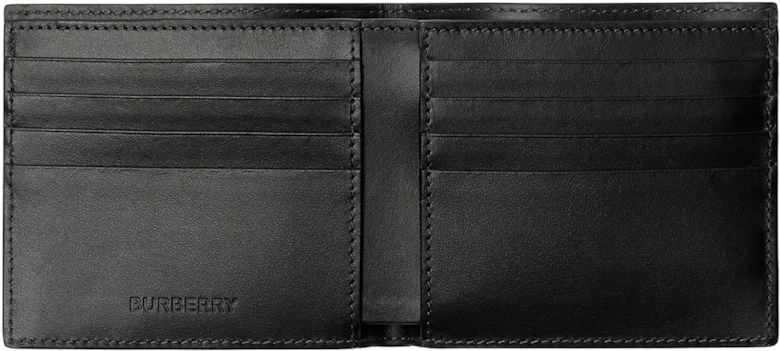 Check Bifold Wallet in Charcoal