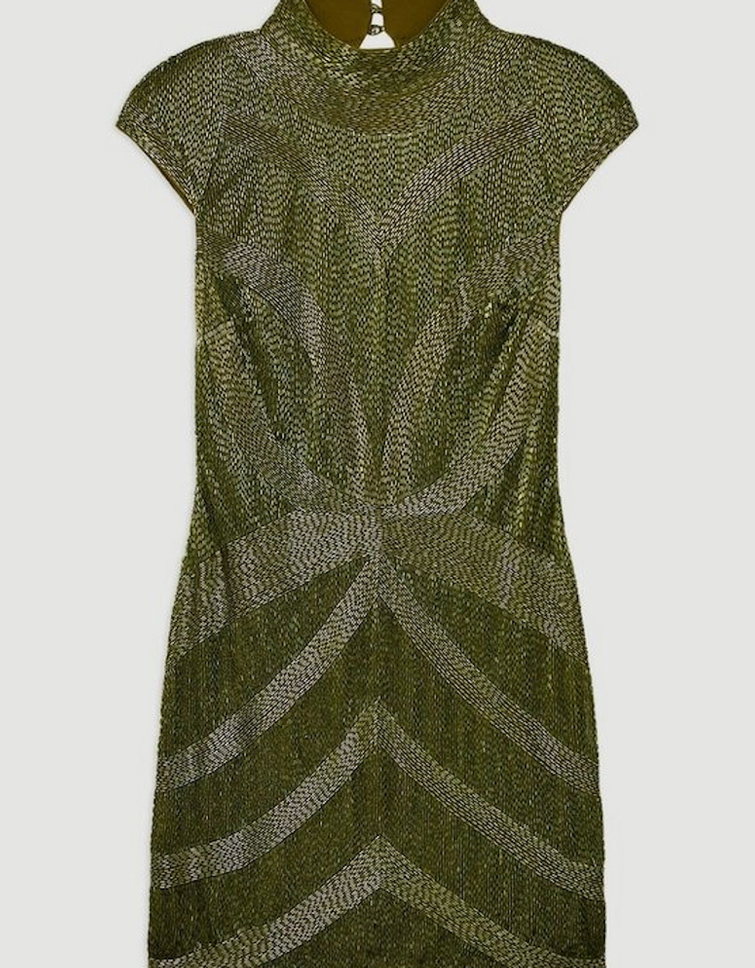 Beaded Embellished Woven Mini Dress
