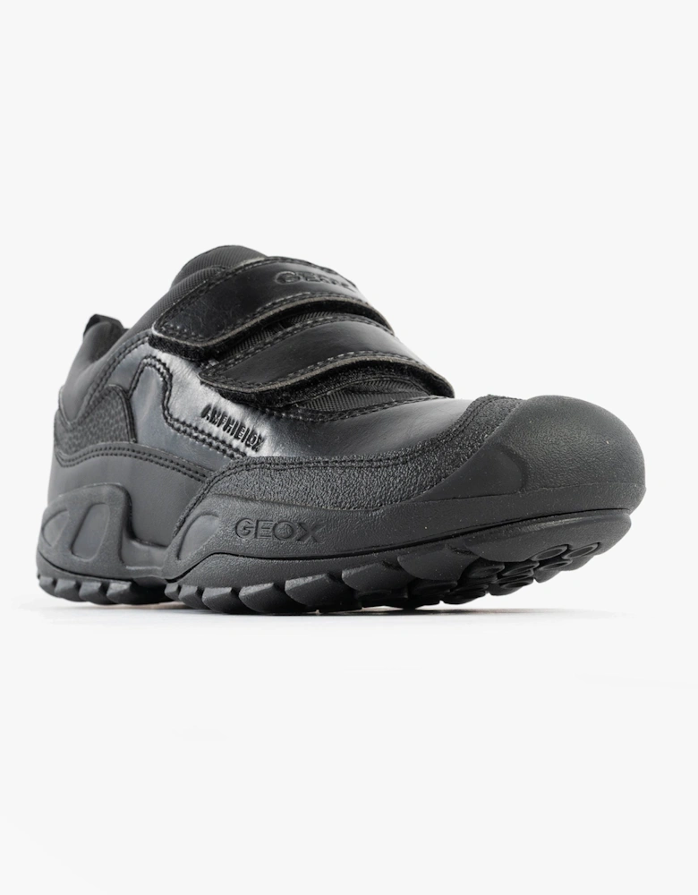 SAVAGE B Boys Waterproof School Shoes Black