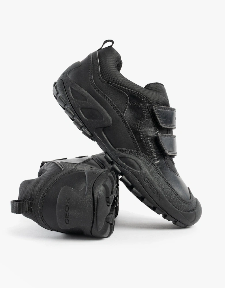SAVAGE B Boys Waterproof School Shoes Black