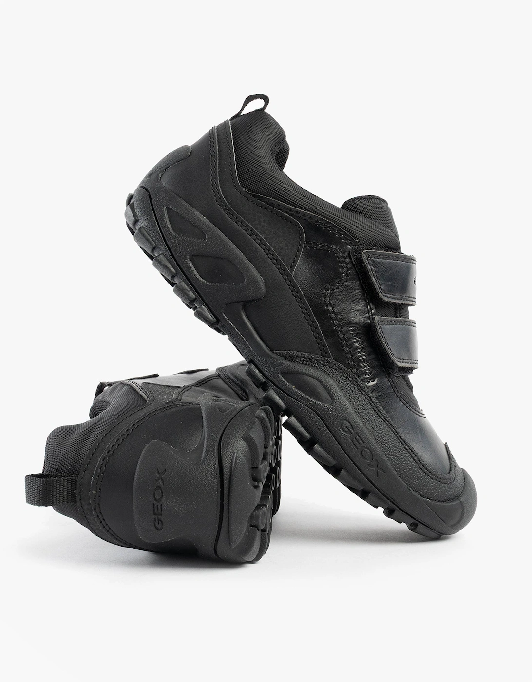 SAVAGE B Boys Waterproof School Shoes Black