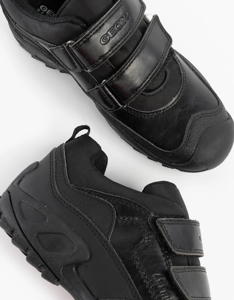 SAVAGE B Boys Waterproof School Shoes Black