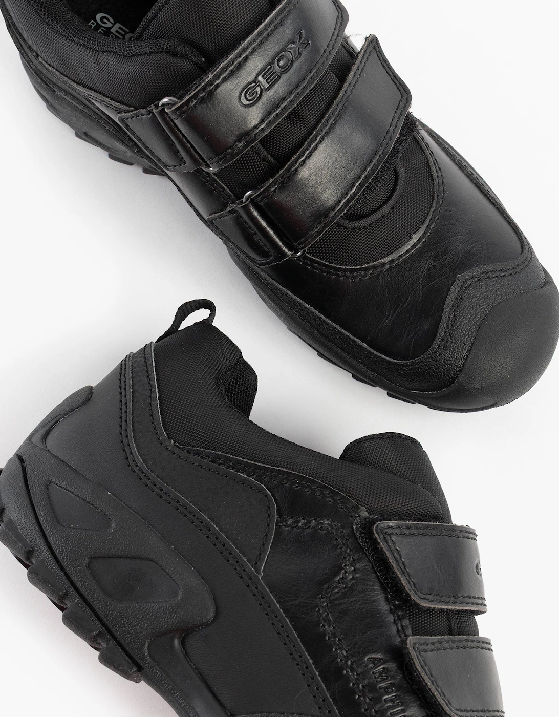 SAVAGE B Boys Waterproof School Shoes Black