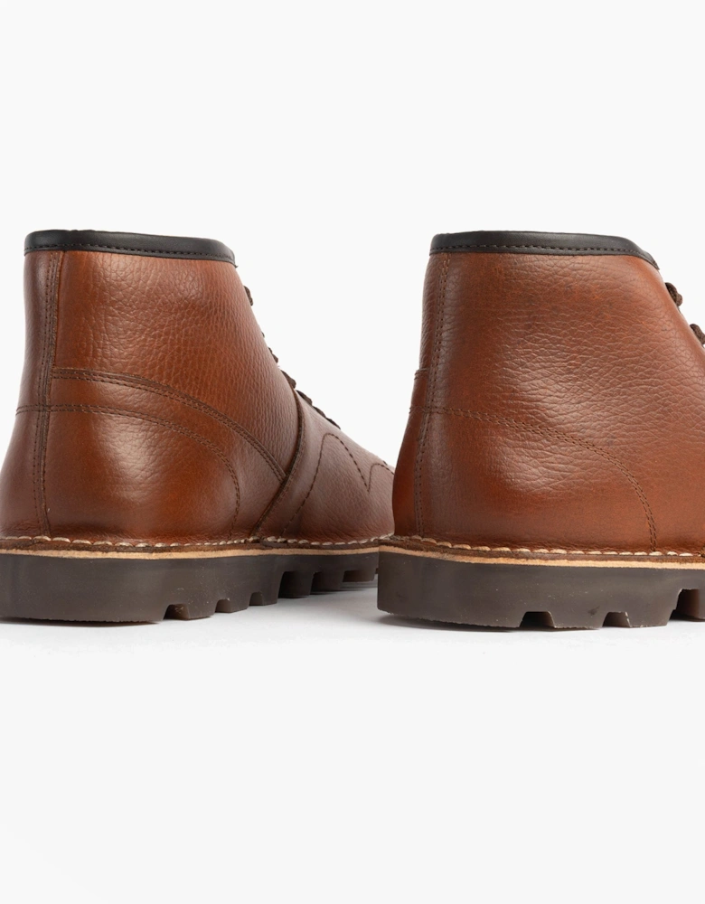 UNISEX Original Leather Monkey Boots Waxy Brown