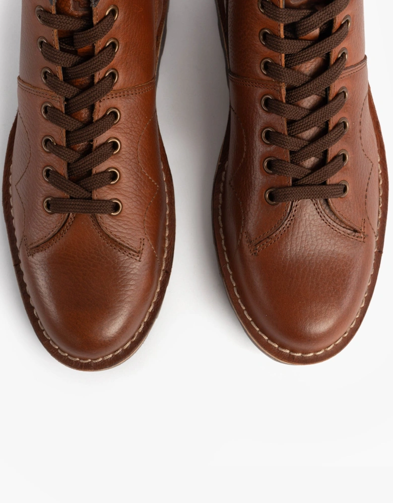 UNISEX Original Leather Monkey Boots Waxy Brown