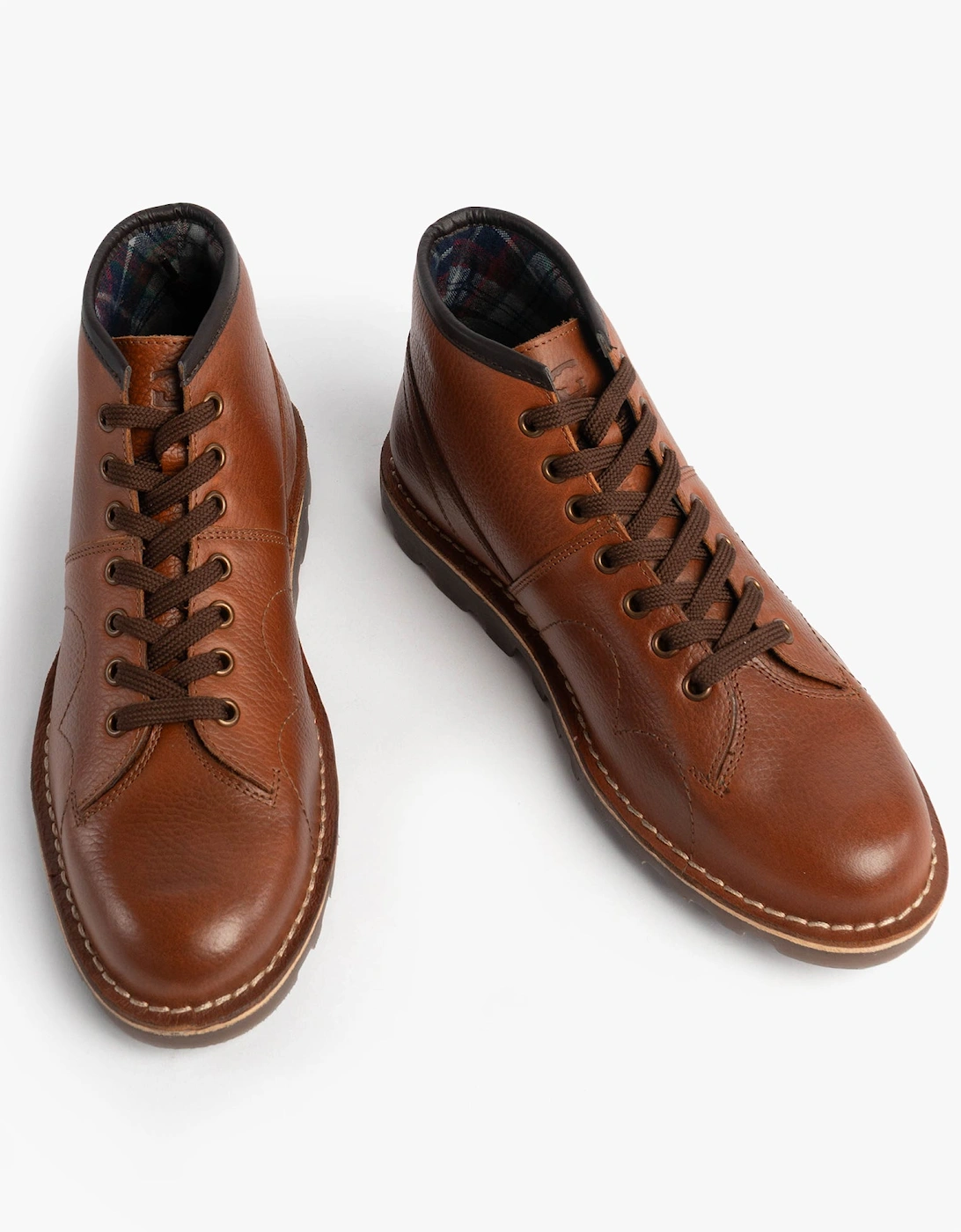 UNISEX Original Leather Monkey Boots Waxy Brown