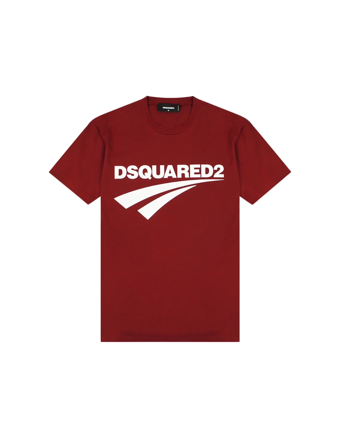 Cigarette Fit Brand Logo Burgundy T-Shirt, 3 of 2