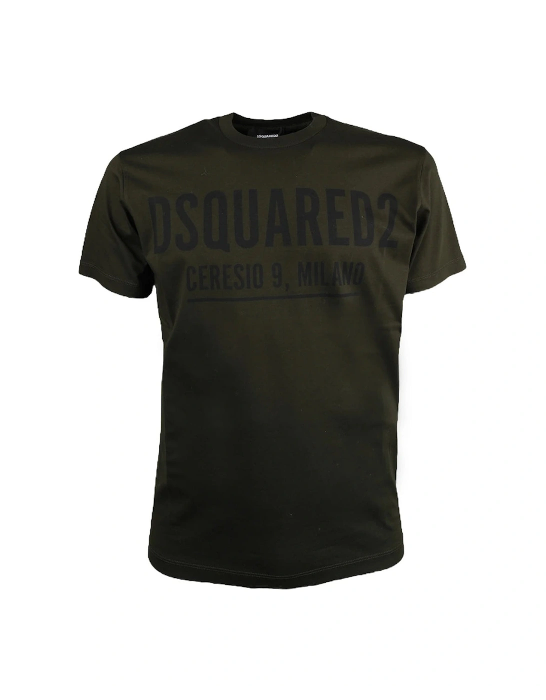 Cool Fit Large Ceresio 9 Print Logo Military Green T-Shirt, 3 of 2