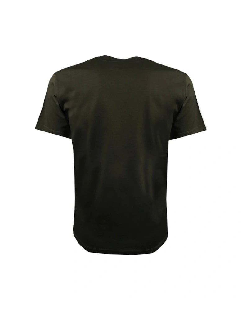 Cool Fit Large Ceresio 9 Print Logo Military Green T-Shirt