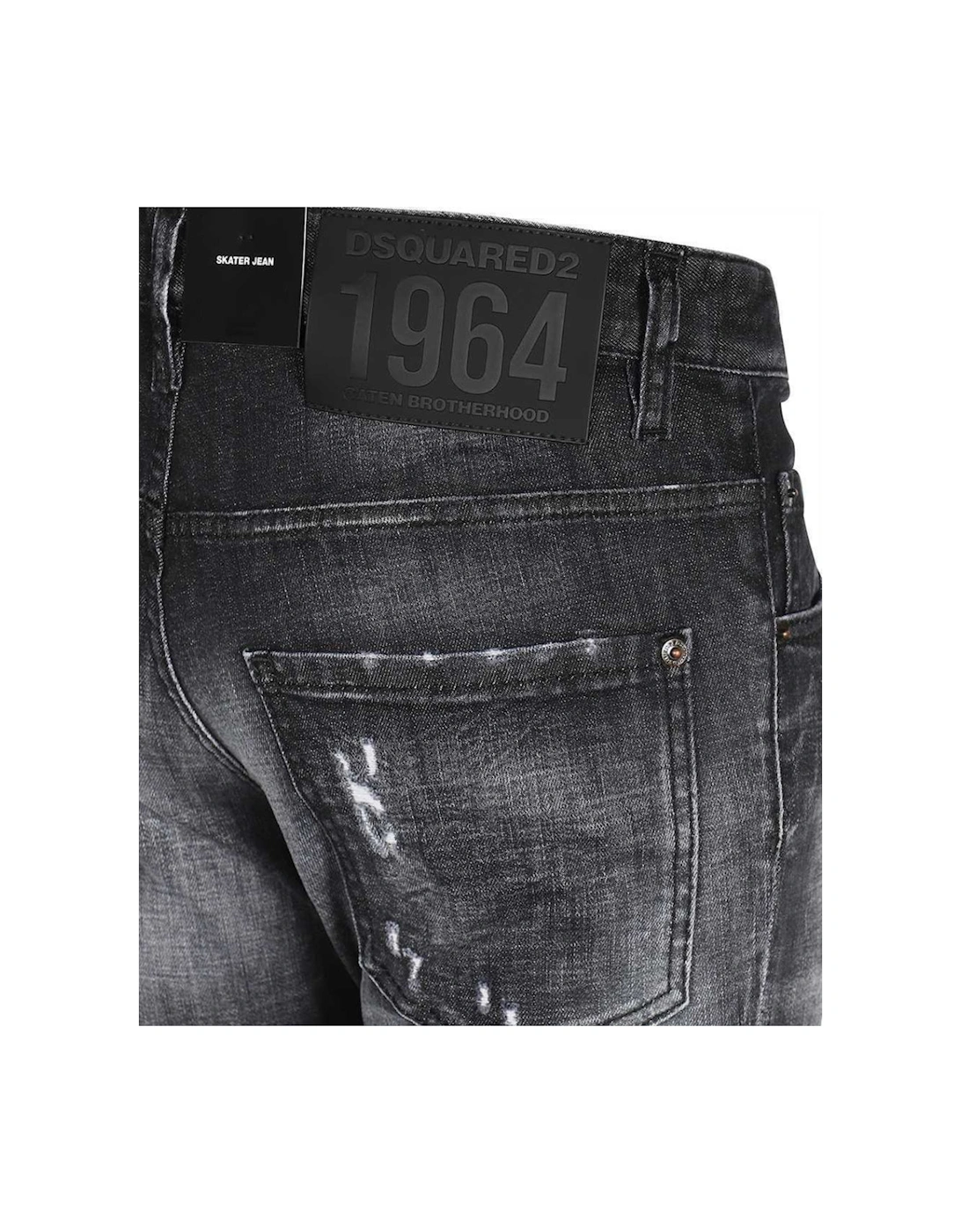 Skater Jean Reinforced Ripped Black Jeans