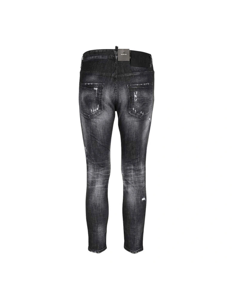 Skater Jean Reinforced Ripped Black Jeans