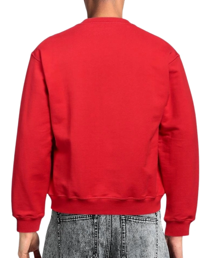 Bold Maple Leaf Logo Red Sweatshirt