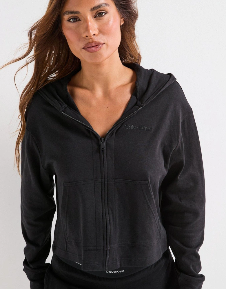 Full Zip Hoodie - Black