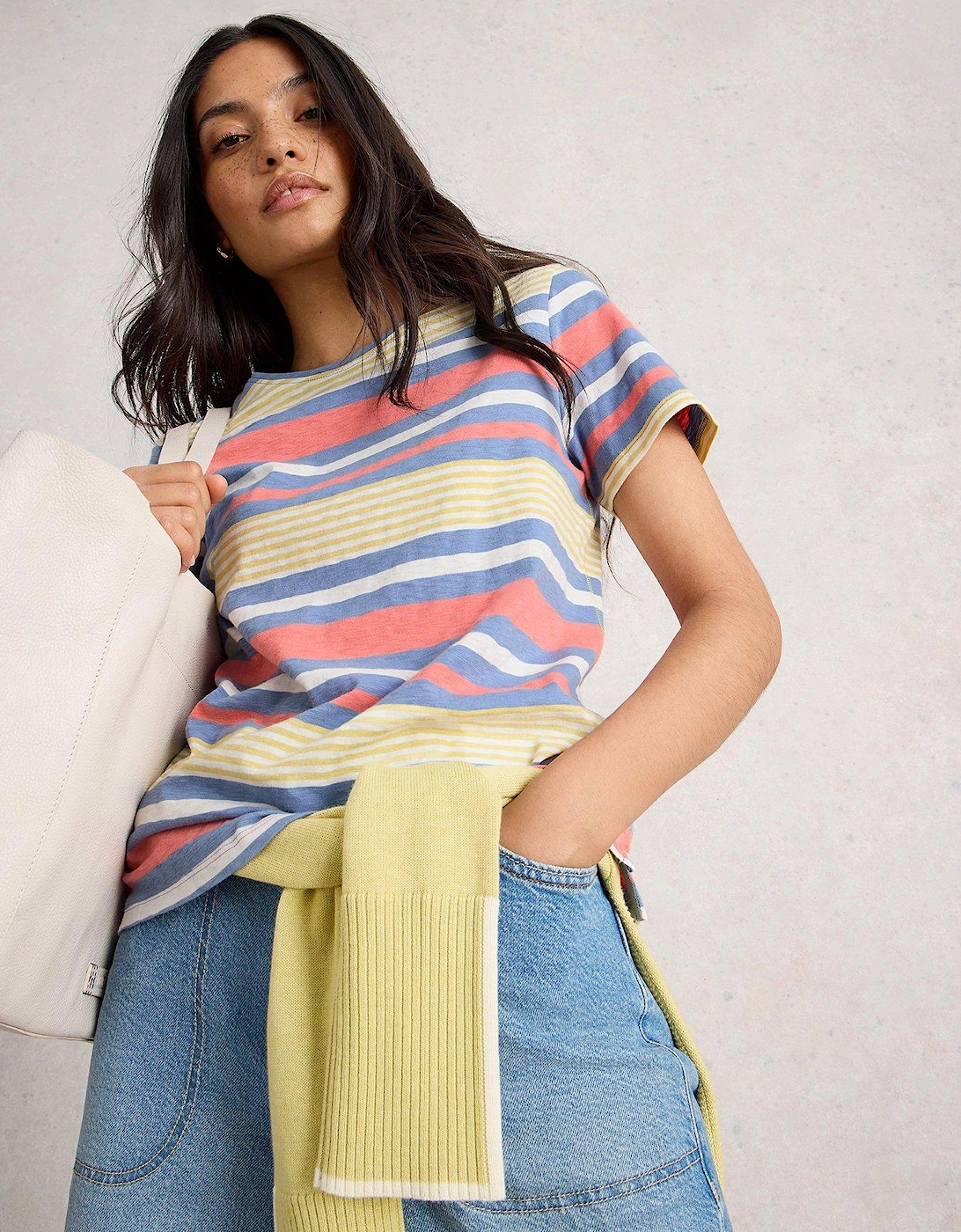 Abbie Stripe T-Shirt - Blue, 2 of 1