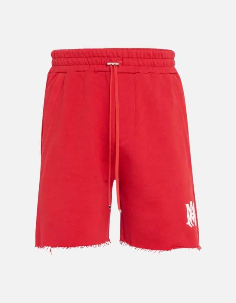 MA LOGO SWEAT SHORTS RED