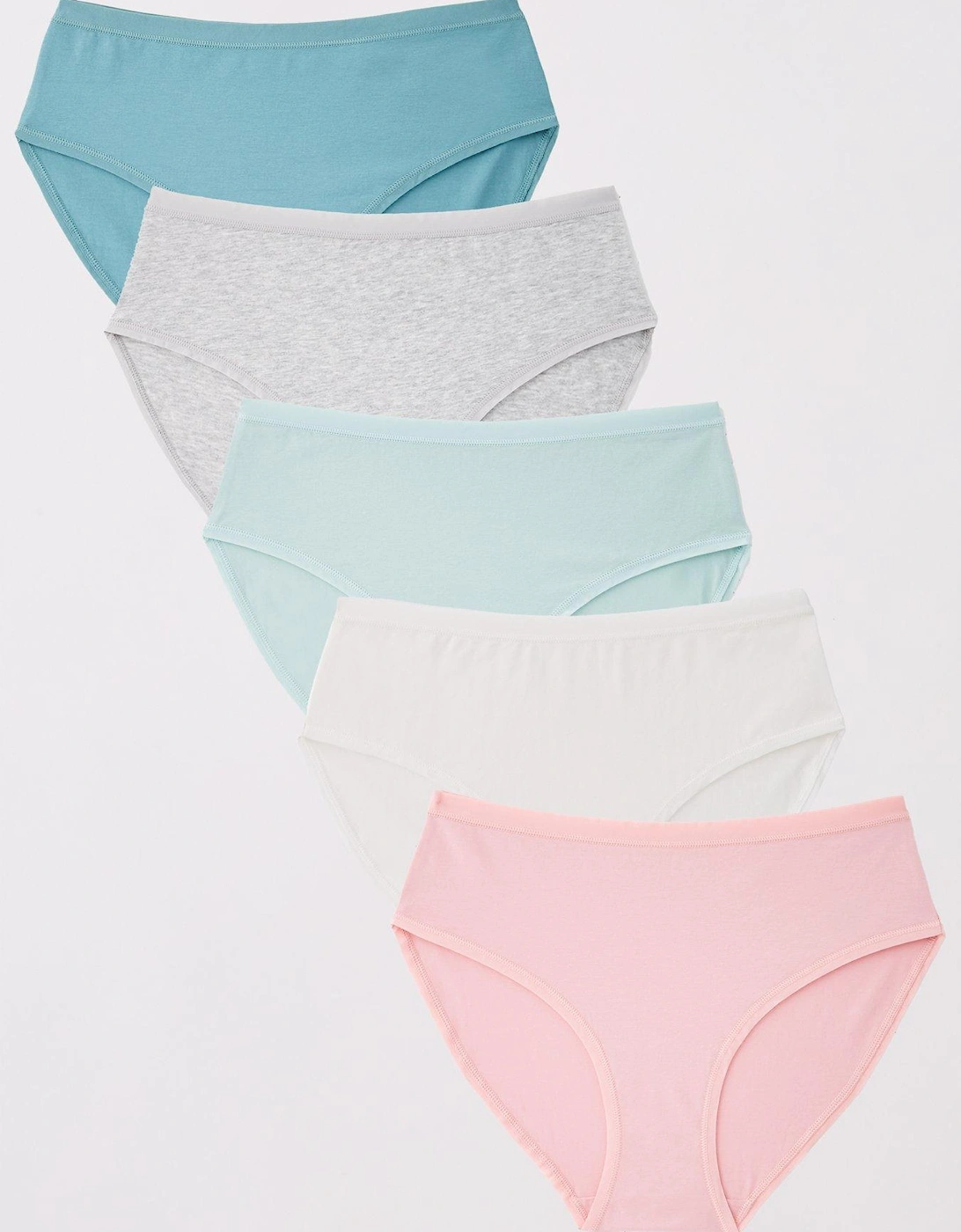 5pk Cotton Plain And Printed Hipster Briefs, 2 of 1